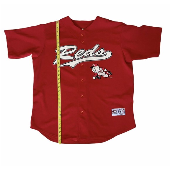 Vintage Ken Griffey Jr. Baseball Jersey Mens L True Fan Cincinnati Reds SS - Picture 3 of 9